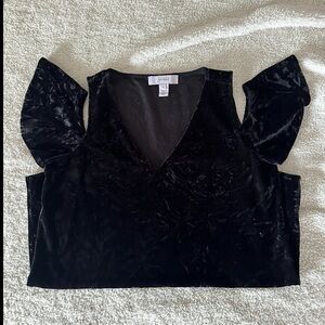 Black top with arm detailing